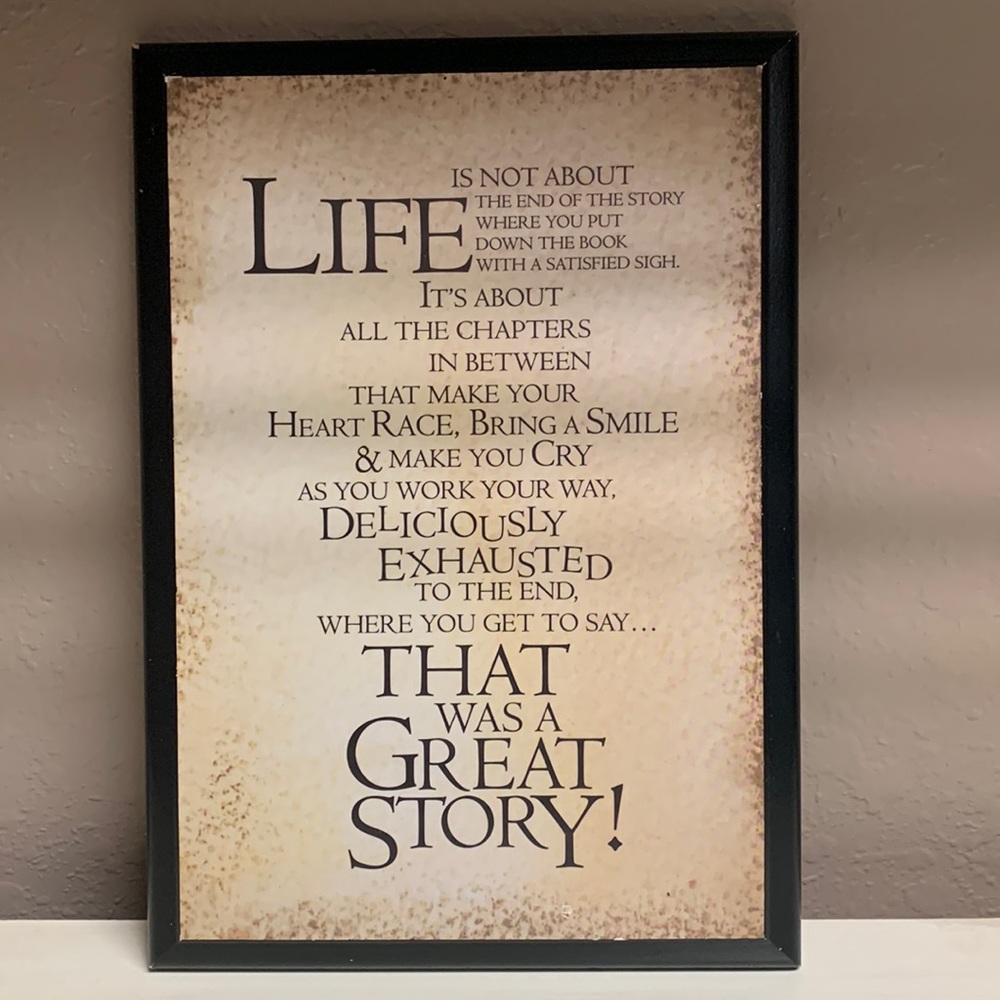 Life as a story Wooden Wall Decor